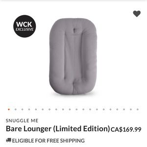 Snuggle Me Bare Lounger - Grey